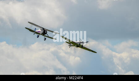 RAF-Kämpfer von 1939 in Shoreham Airshow Stockfoto