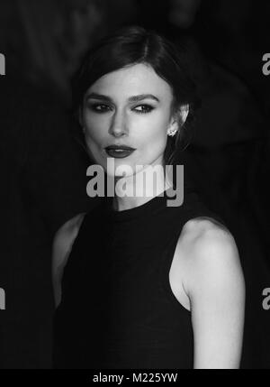 LONDON - Jan 20, 2014: Keira Knightley die Premiere von Jack Ryan: Shadow Rekrut am Vue West End besucht Stockfoto