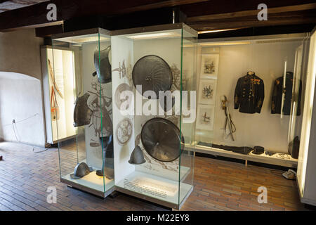 Museum von Waffen in der Michael Tower in Bratislava, Slowakei, Europa Stockfoto