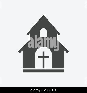 Kirche Heiligtum vector illustration symbol. Einfache flache Piktogramm für Business, Marketing, mobile App, Internet auf weißem Hintergrund. Stock Vektor