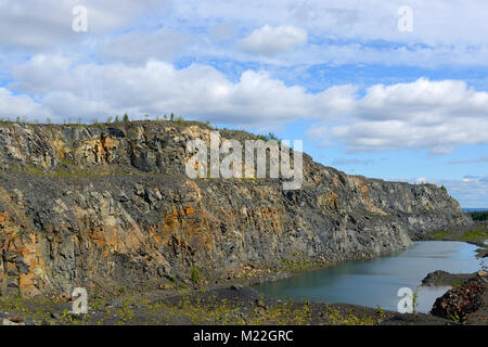 Mine im Norden Finnlands aufgegeben, Lappland Stockfoto