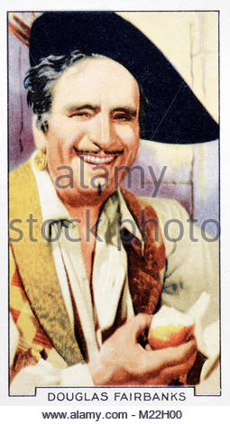 Amerikanischer Schauspieler Douglas Fairbanks 1883 - 1939 Stockfoto