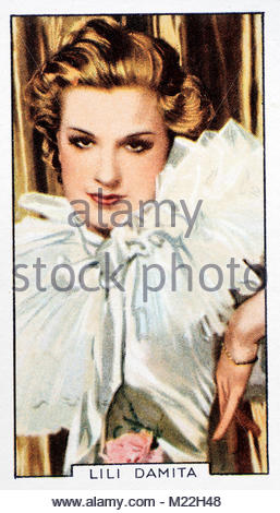 Französisch-amerikanische Schauspielerin, Sängerin und Tänzerin Lili Damita 1904 - 1994 Stockfoto