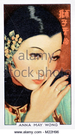 Die amerikanische Schauspielerin Anna kann Wong 1905 - 1961 Stockfoto