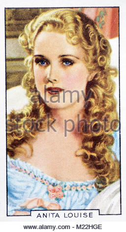 Die amerikanische Schauspielerin Anita Louise 1915 - 1970 Stockfoto