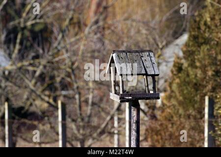 Leere Vogelfutter Stockfoto