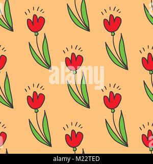 Feder doodles Farbe gesetzt werden. Hand zeichnen Blumen, Sonne, Vogel, Wolke mit Regen, eine Regenjacke, eine Balance bike, Vogelhaus. Cute Hintergrund, nahtlose Muster. Sty Stock Vektor