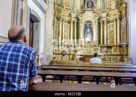 Buenos Aires Argentinien,Plaza de Mayo zentraler Platz,Catedral Metropolitana de Buenos Aires neoklassizistische katholische Kathedrale,innen,Kirche,alta Stockfoto