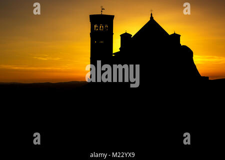 Basilika des Heiligen Franziskus von Assisi Stockfoto