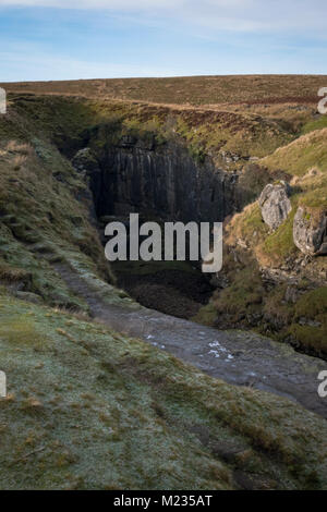 Rumpf Topf in der Nähe des Pen-y-Gent in den Yorkshire Dales. Stockfoto