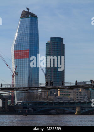 "Die Vase', London's neuesten Wolkenkratzer kurz vor der Fertigstellung im Jahr 2018 Stockfoto