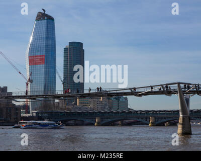 "Die Vase', London's neuesten Wolkenkratzer kurz vor der Fertigstellung im Jahr 2018 Stockfoto