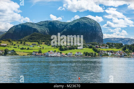 Norwegischen Fjord und Berge Lysefjord, Norwegen. Stockfoto