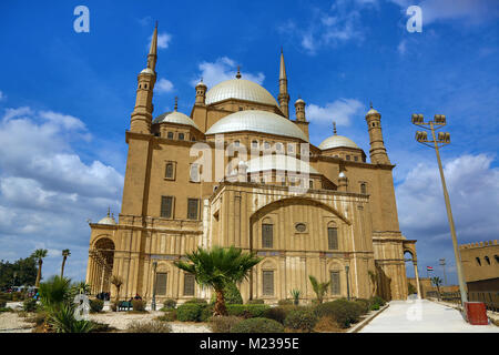 Moschee des Mohammed Ali (oder Alabaster Moschee) an der Zitadelle in Kairo, Ägypten Stockfoto