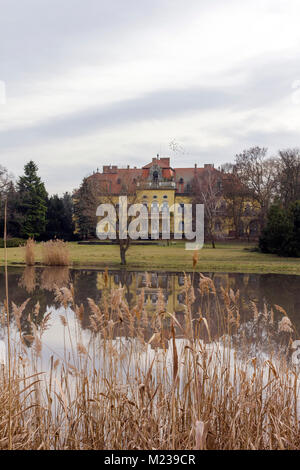 See an Karolyi Palace in Nagymagocs, Ungarn. Stockfoto