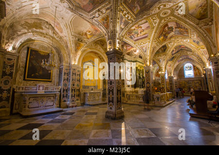 Die Krypta von St. Andrew's Cathedral, Amalfi, Italien Stockfoto