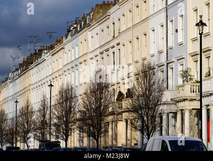 Reihenhäuser in Pimlico, London England United Kingdom UK Stockfoto