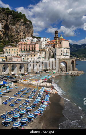 In Atrani, Amalfi Küste, Italien Stockfoto