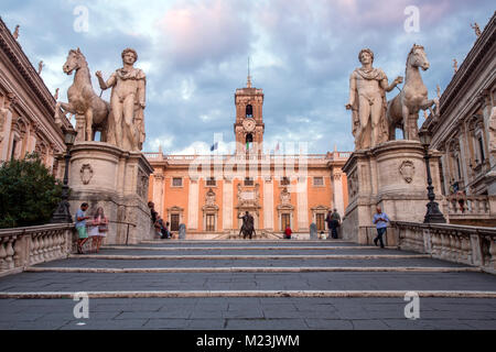 Piazzo del Campidoglio auf dem Kapitol in Rom, Italien Stockfoto