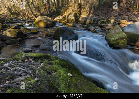 Garganta de Pedro Chate. Landschaft in der Nähe von Jaraiz de la Vera, Caceres. Der Extremadura. Spanien. Stockfoto