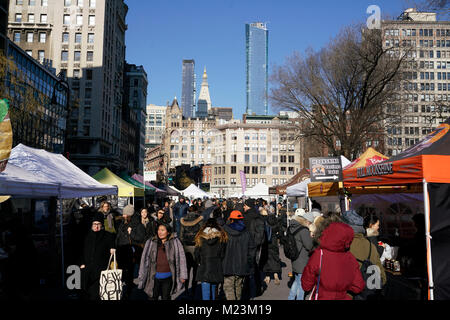 Union Square Greenmarket. Manhattan, New York City, USA. Stockfoto