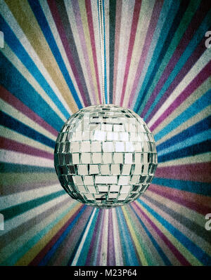 Mirror Ball retro Hintergrund getonten Bild Stockfoto