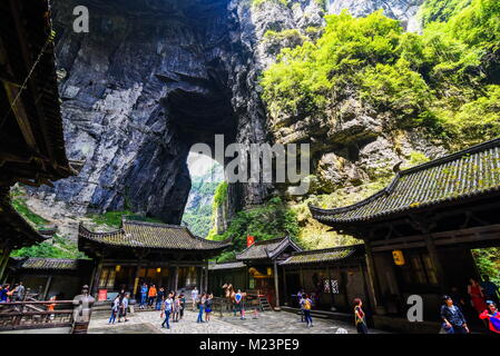 Wulong Karst geologischen Park, Chongqing, China der bekannteste Ort des Tals in China World Heritage Landscape Stockfoto