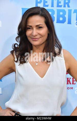 LOS ANGELES, Ca. Februar 03, 2018: Constance Marie bei der Weltpremiere für "Peter Rabbit" in The Grove, Los Angeles Bild: Sarah Stewart Credit: Sarah Stewart/Alamy leben Nachrichten Stockfoto