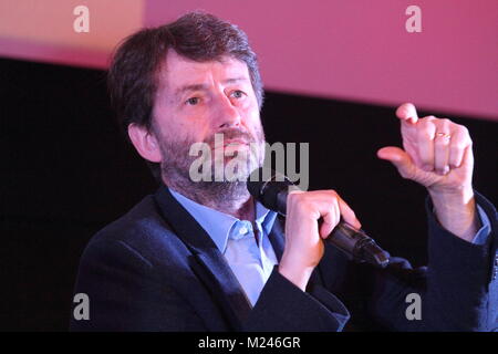 Frosinone - Italien - 4. Februar 2018 - Wahlen 2018, Minister Dario Franceschini in Frosinone zu den Wahlkampf von Simone Costanzo und Barbara Di Rollo Credit Support: Antonio nardelli/Alamy leben Nachrichten Stockfoto