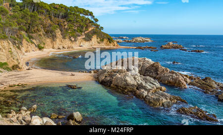 Nettes Detail aus Costa Brava Küsten in Spanien, La Fosca Stockfoto