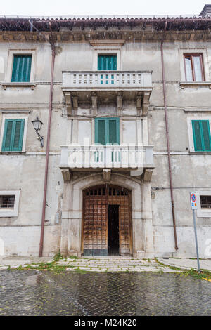 Fotografische Dokumentation von Pescasseroli, Abruzzen, Italien. Oktober 13, 2017 Stockfoto