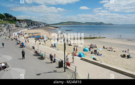 Polpular Badeort von Lyme Regis, Dorset Stockfoto