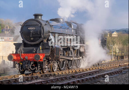 Schwarz 5 45212 an Rawtenstall, Lancashire, Großbritannien Stockfoto