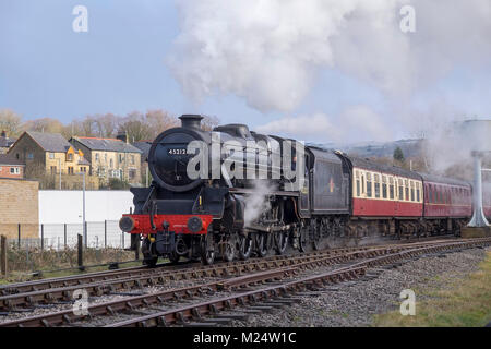 Schwarz 5 45212 an Rawtenstall, Lancashire, Großbritannien Stockfoto