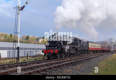 Schwarz 5 45212 an Rawtenstall, Lancashire, Großbritannien Stockfoto