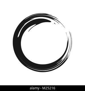 Zen Symbol abstrakte Bürste Vector Graphic Design Stock Vektor