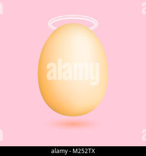 Ei mit der Nimbus vor. Vector Illustration Stock Vektor