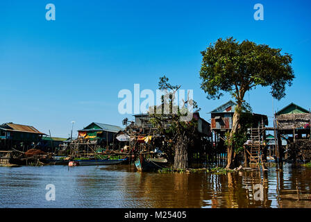 Tonle Sap schwimmenden Dorf Kambodscha Asien reisen Stockfoto