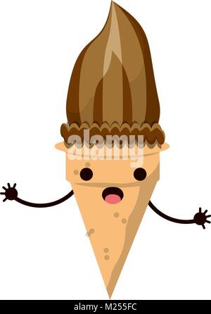 Kawaii-Eis-Symbol Stock Vektor