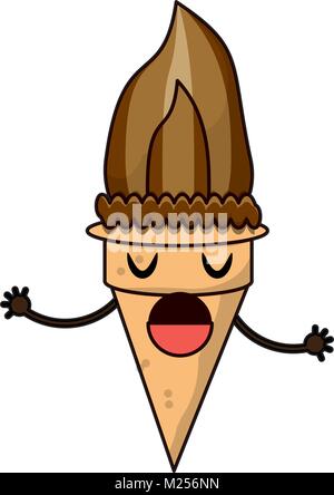Kawaii-Eis-Symbol Stock Vektor