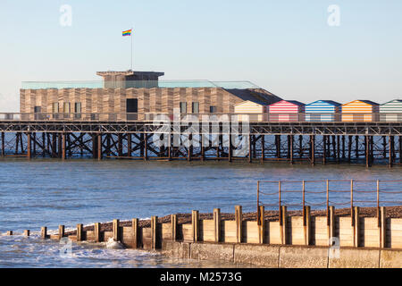 Der Pier von Hastings, East Sussex, Großbritannien Stockfoto