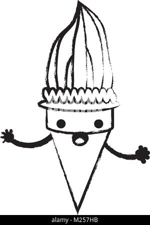 Kawaii-Eis-Symbol Stock Vektor