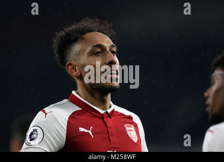 London, Großbritannien. 3 Feb, 2018. Pierre-Emerick Aubameyang (A) im Arsenal v Everton englische Premier League Match, das Emirates Stadium, London, am 3. Februar 2018 ** DIESES BILD IST FÜR DIE REDAKTIONELLE VERWENDUNG ** Quelle: Paul Marriott/Alamy leben Nachrichten Stockfoto