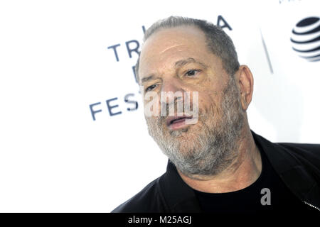 Harvey Weinstein besucht die "Reservoir Dogs" 25-jähriges Jubiläum Screening beim Tribeca Film Festival 2017 im Beacon Theatre am 28. April 2017 in New York City. | Verwendung weltweit Stockfoto