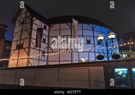 Shakespeare Globe Theatre. London, Großbritannien Stockfoto