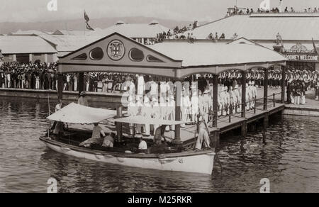 1891 Westindien - die Landung von Prinz George bei einem Besuch in Kingston Jamaika Stockfoto