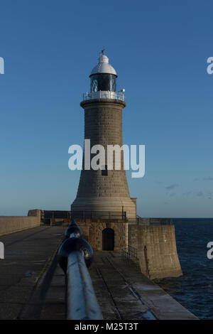 Tynemouth Leuchtturm Stockfoto