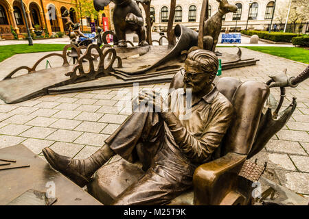 Dr. Seuss National Memorial Sculpture Garden Springfield, Massachusetts, USA Stockfoto