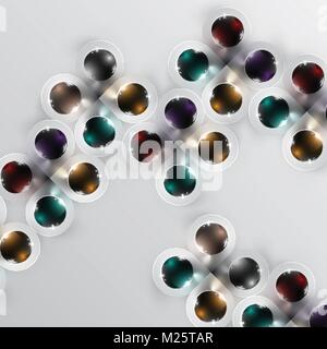 Bunte Kugeln vector Hintergrund Stock Vektor