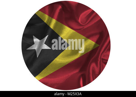 Timor-Leste Flagge, Ost-Timor Nationalflagge 3D-Illustration 3D-Symbol Stockfoto